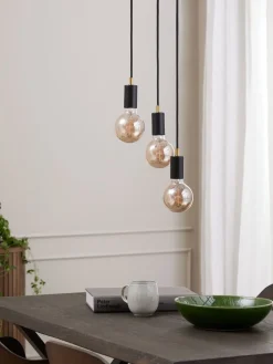 MAGNARLámpara de techo MAGNAR 3 en 1 Ø22xA220cm negro