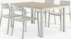 MARIELYST + INGSTRUPMesa MARIELYST L150 + 4 sillas INGSTRUP beis