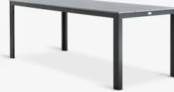 MARIELYST + INGSTRUPMesa MARIELYST L205 gris + 4 sillas INGSTRUP negro