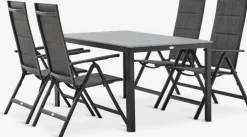 MARIELYST + MYSENMesa MARIELYST L150 + 4 sillas MYSEN gris