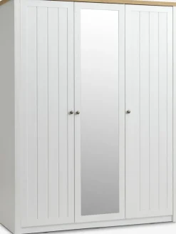 MARKSKELArmario MARKSKEL 162x210 blanco/color roble salvaje natural