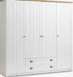 MARKSKELArmario MARKSKEL 212x210 blanco/color roble salvaje natural