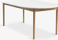 MARSTRANDMesa de comedor MARSTRAND Ø110/110x200 blanco/natural