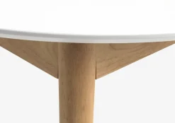 MARSTRANDMesa de comedor MARSTRAND Ø110/110x200 blanco/natural