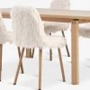 MEJLSKOV + JONSTRUPMesa MEJLSKOV L180 roble + 4 JONSTRUP felpa blanco crudo