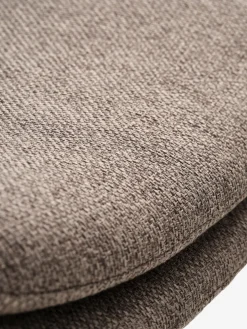 MELBYSilla de comedor MELBY tela marrón claro/negro