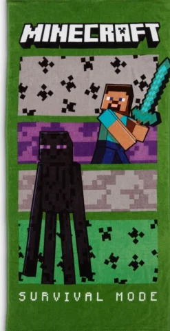 MINECRAFTGOLDToalla de ducha MINECRAFT 70x140