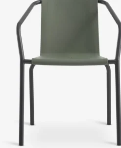 MODUMSilla apilable MODUM verde oliva