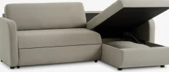 MOMMARKSofá cama chaise longue MOMMARK tela beis