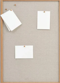 MOSEBYTablero de notas MOSEBY 50x70 5 chinchetas beis/roble
