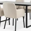 MOSELUND + SOTTRUPMesa MOSELUND L180 cerámica + 4 SOTTRUP beis/negro