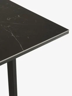 MOSELUNDMesa de comedor MOSELUND 90x180 cerámica negro