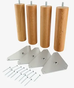 NAKKELVAPatas de cama Ø5xA20cm NAKKELVA roble 4 unidades