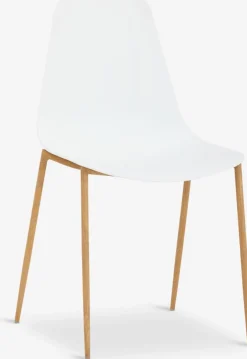 NEDERBYSilla de comedor NEDERBY blanco/roble natural