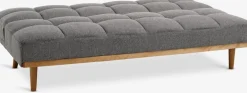 NEJEDESofá cama NEJEDE tela gris claro