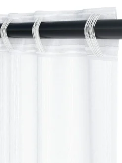 NELAUGCortina NELAUG 1x140x300 rayas blanco