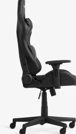 NIBESilla gaming NIBE polipiel negro/rojo