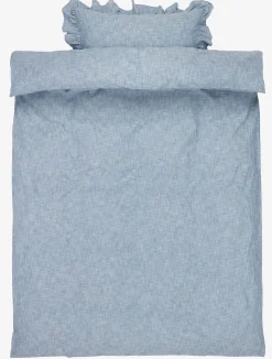 NINNAGOLDJuego funda nórdica hilo teñido NINNA 155x220 azul