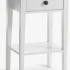 NORDBYMesita de noche NORDBY 1 cajón 1 estante blanco