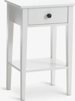 NORDBYMesita de noche NORDBY 1 cajón 1 estante blanco