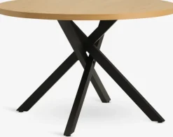 NORTOFTMesa de comedor NORTOFT Ø120 color roble cálido/negro