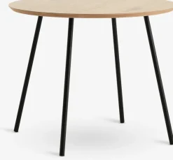 NYBOMesa auxiliar NYBO Ø55 color roble cálido/negro