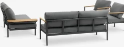 ODDESUNDConjunto muebles jardín ODDESUND 4,5 plazas gris