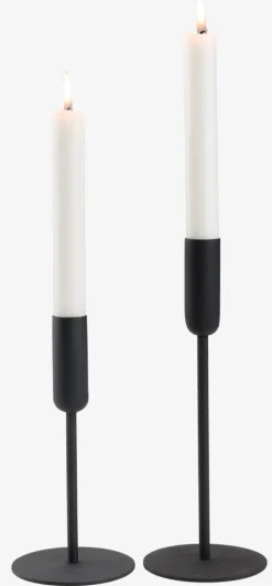 OLAVCandelabro OLAV Ø9xA24cm negro