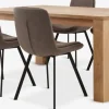 OLDE + MELBYMesa OLDE L160 roble + 4 sillas MELBY marrón claro/negro