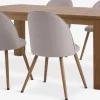 OLDE + THORUPMesa OLDE L200 roble natural + 4 sillas THORUP beis/roble