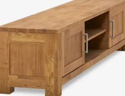 OLDEMueble TV OLDE 200cm 2 puertas 1 estante roble natural