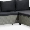 ONDRUPSofá de exterior con chaise longue ONDRUP 3 plazas gris