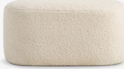 OREBOPuf OREBO 84x45 felpa blanco crudo