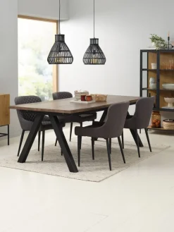 PEBRINGESilla de comedor PEBRINGE gris/negro