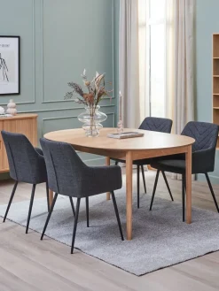 PURHUSSilla de comedor PURHUS gris/negro