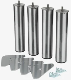 PYTTELVAPatas de cama Ø5xA23cm PYTTELVA acero 4 unidades