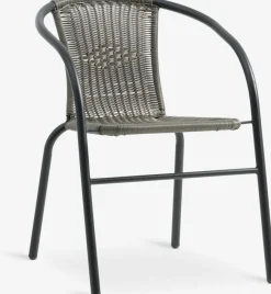 RADSTRUP + GRENAAMesa RADSTRUP Ø60 negro + 2 sillas GRENAA gris