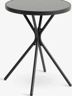 RADSTRUP + GRENAAMesa RADSTRUP Ø60 negro + 2 sillas GRENAA gris