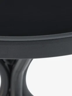 RADSTRUP + NABBENMesa RADSTRUP Ø60 negro + 2 sillas NABBEN verde oliva