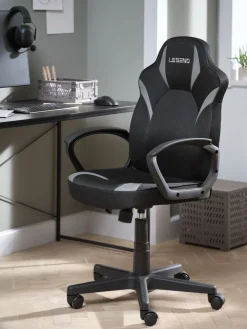 RANDRUPSilla gaming RANDRUP polipiel negro/malla