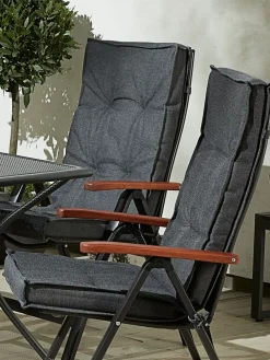 REBSENGECojín de jardín para silla reclinable REBSENGE gris oscuro