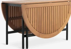 RENA + HEMSEDALMesa RENA L54/175 madera dura + 4 sillas HEMSEDAL negro