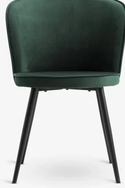 RISSKOVSilla de comedor RISSKOV terciopelo verde oscuro/negro