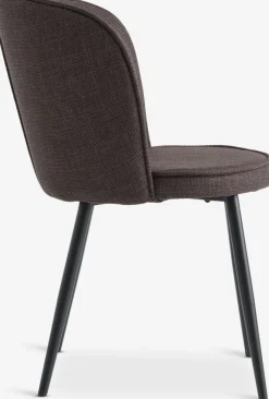RISSKOVSilla de comedor RISSKOV tela marrón oscuro/negro