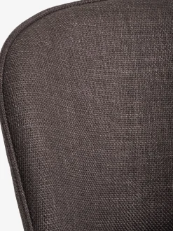 RISSKOVSilla de comedor RISSKOV tela marrón oscuro/negro