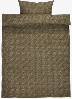 ROSABASICJuego funda nórdica franela ROSA 155x220 oliva