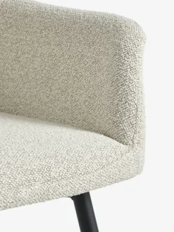 ROSLEV + PURHUSMesa ROSLEV L140 roble natural + 4 PURHUS blanco crudo/negro