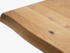 ROSLEVMesa de comedor ROSLEV 95x200 roble natural/negro