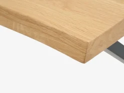 ROSLEVMesa de comedor ROSLEV 80×140 roble natural/negro