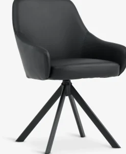 ROSTRUPSilla de comedor ROSTRUP giratoria negro